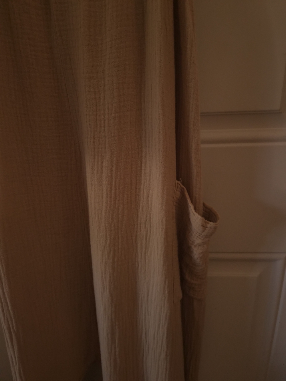 Neuflora Beige Wide-Leg Jumpsuit with Spaghetti Straps - Picture 4 of 5